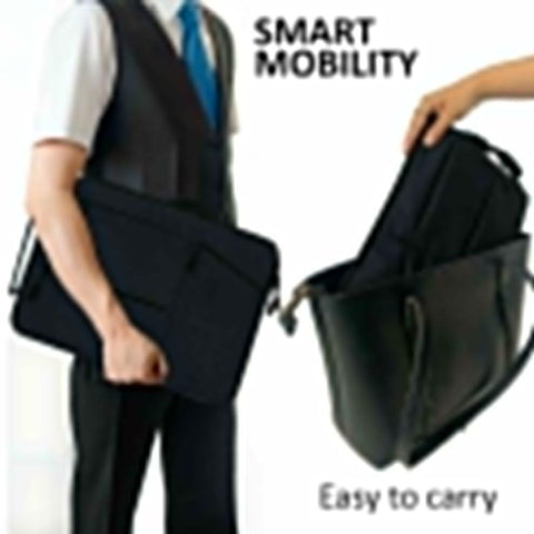 Black Oxford Laptop Sleeve 15" for Students & Professionals