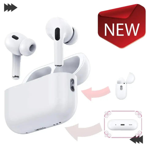 Black Pro 2 Wireless Earbuds with Charging Case