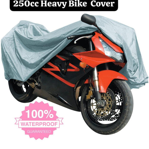 250cc Motorcycle heavy bike Waterproof Gray Cover