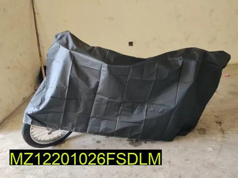 70 cc Premium Quality Motorbike Parachute Cover Black Waterproof