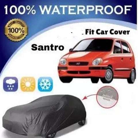 Hyundai Santro Car Cover Waterproof Black 100%