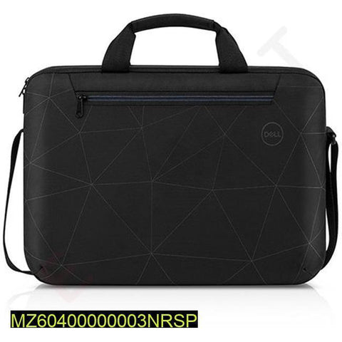 15-inch Laptop Bag Black Geometric Nylon 15"