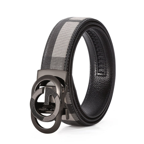 *Product Name*: Men Leather Automatic Buckle Belt Gold Black Fashion Business