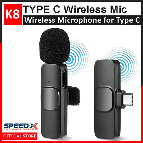 Microphone Black Long-Lasting Battery With Fast Charge 8 Microphone