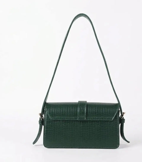 Girl's Faux Leather Textured Fancy Clutch