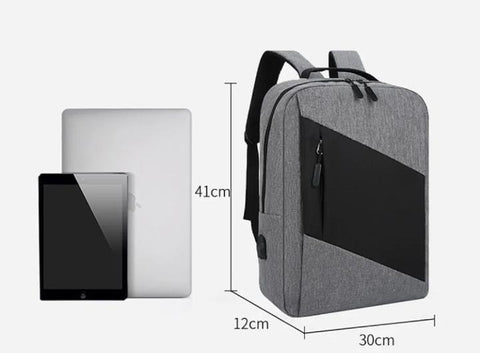 Grey Nylon Laptop Bag Set of 3