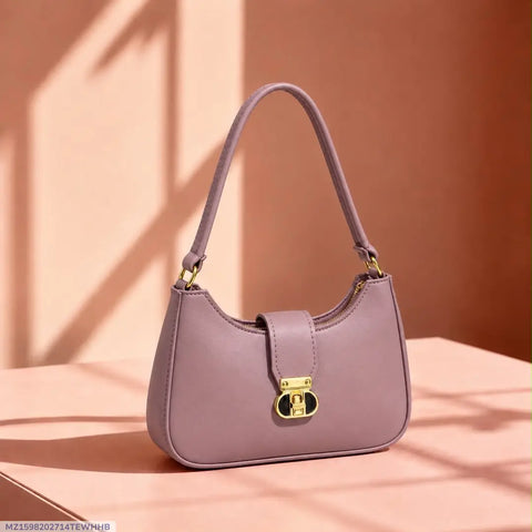 Women's Leather Plain Shoulder Bag