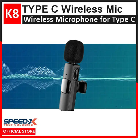 Microphone Black Long-Lasting Battery With Fast Charge 8 Microphone