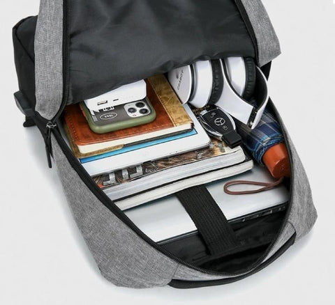 Grey Nylon Laptop Bag Set of 3