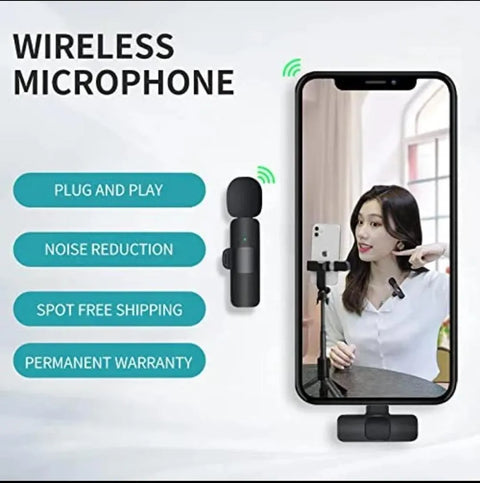 *Product Name*: K8 Wireless Microphone Noise Reduction 3IN1 Black
