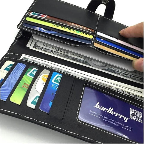 *Product Name*: Men's Leather Wallet with 6 Card Holder Pockets - 1 Pc