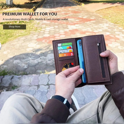 *Product Name*: Men's Leather Wallet Half-Crocodile Multicolor