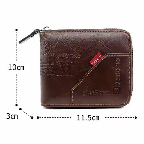 *Product Name*: Men's Leather Zip Wallet Multicolor Fashion