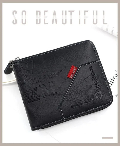 *Product Name*: Men's Leather Zip Wallet Multicolor Fashion